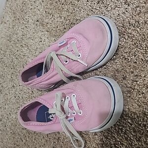 Girls Pink Vans sz 7.5